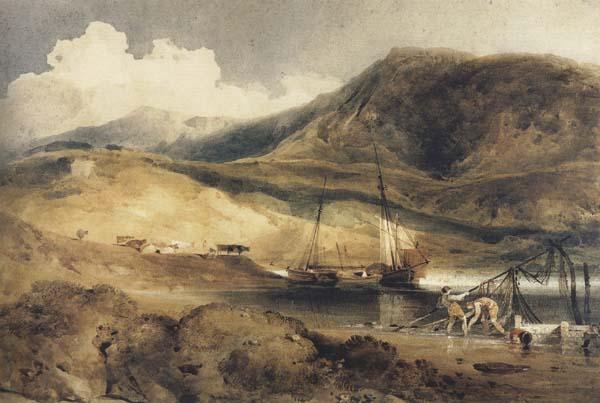 John sell cotman Barmouth Ferry (mk47) oil painting picture